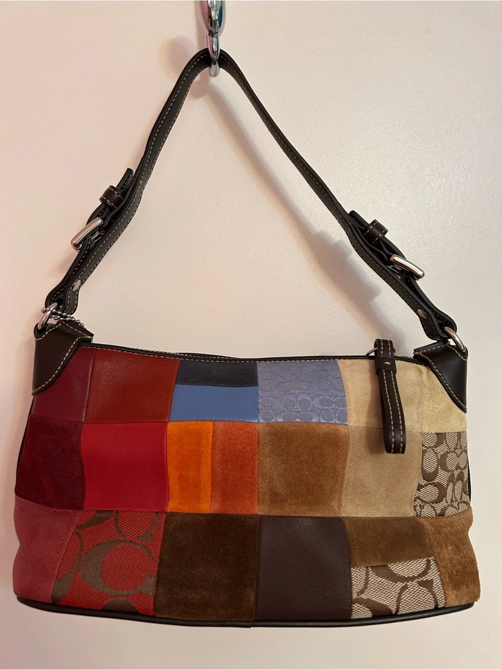 Coach Patchwork Shoulder Bag in Multicolor Panels